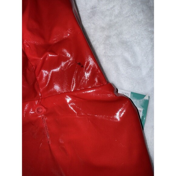 Hoodie Raincoat with Pocket Size S Red PET apparel - Picture 2 of 13